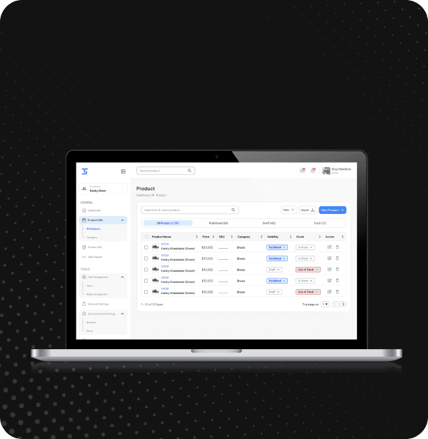 E-commerce Platform Dashboard